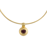 Pink Tourmaline Bulla Charm