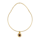 Pink Tourmaline Bulla Charm
