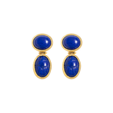 Lapis Scarab Earrings