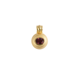 Pink Tourmaline Bulla Charm