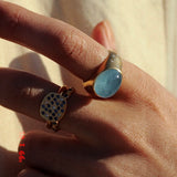 Aquamarine Hydra Ring