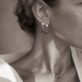 Tear Drop Hoops-Sapphire