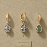 Single Tear Drop Hoop