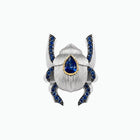Sapphire Scarab Statement Ring