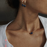 Sapphire Evil Eye Necklace