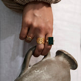 Acanthus Shield Ring
