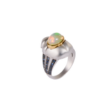 Opal Scarab Ring