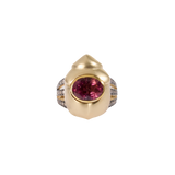 Pink Tourmaline Scarab Ring