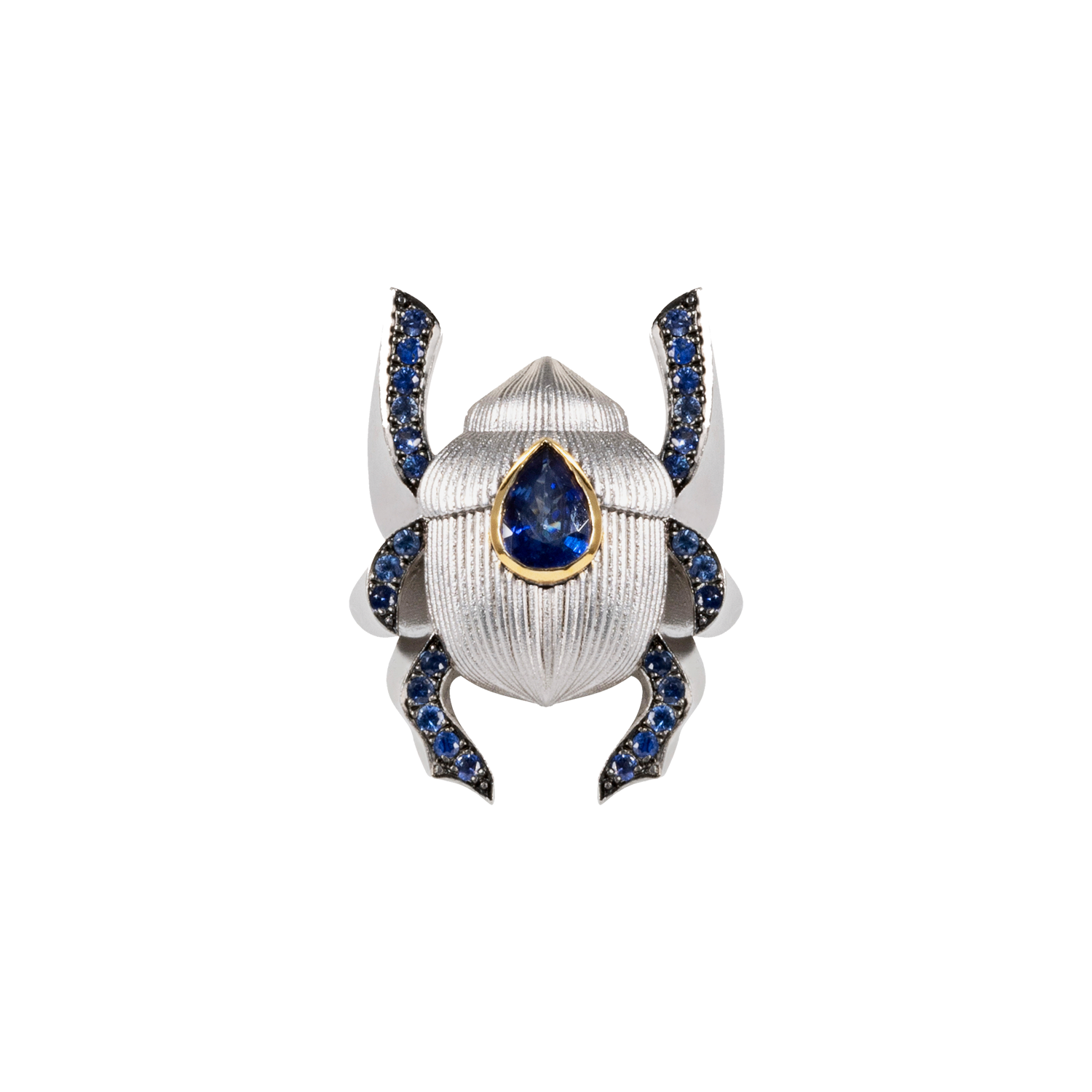 Scarface Rings Sapphire Scarab Statement Ring – Daga Jewels