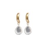 Tear Drop Hoops-Sapphire