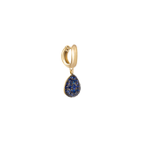 Tear Drop Hoops-Sapphire
