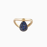 Sapphire Tear Drop Ring