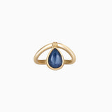 Sapphire Tear Drop Ring