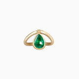 Emerald Tear Drop Ring