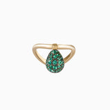 Emerald Tear Drop Ring